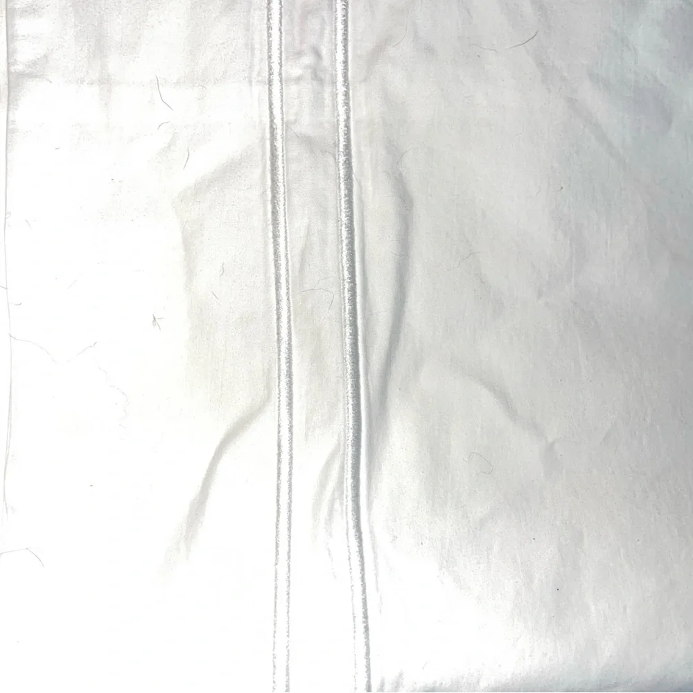 COPY - Williams Sonoma Home White Embroidered Border Cotton Euro Pillow Sham It…